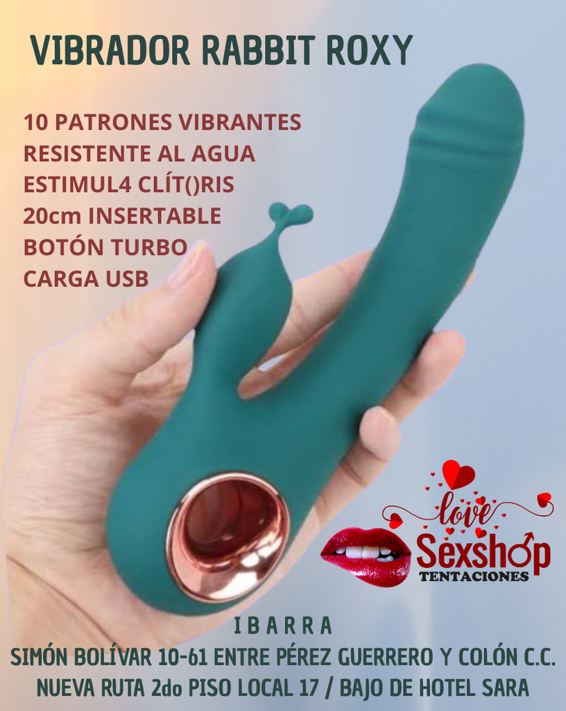 Vibrador Rabbit verde