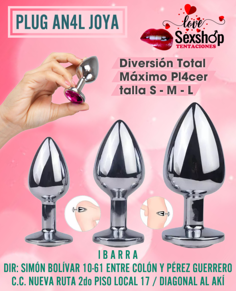 Plug anal metal / precio diferente por talla