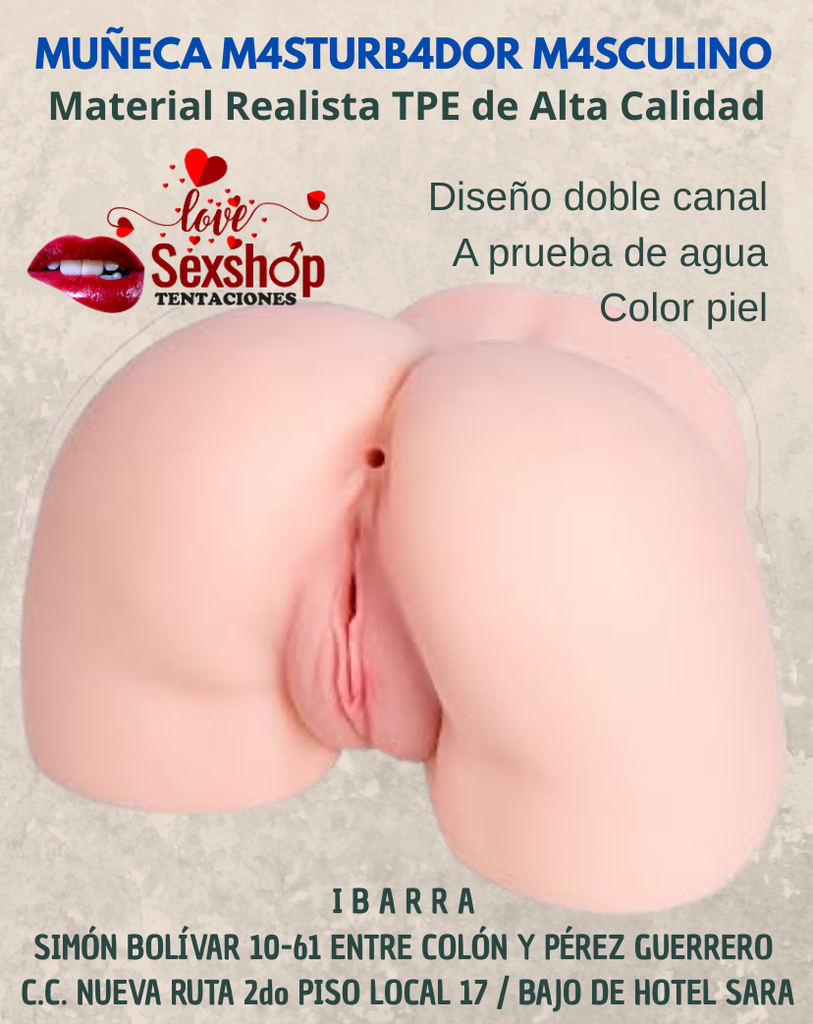 Muñeca nalgas, vagina y ano