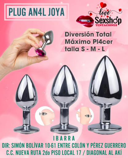 Plug anal metal / precio diferente por talla
